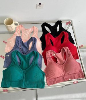 BUTTON BRA